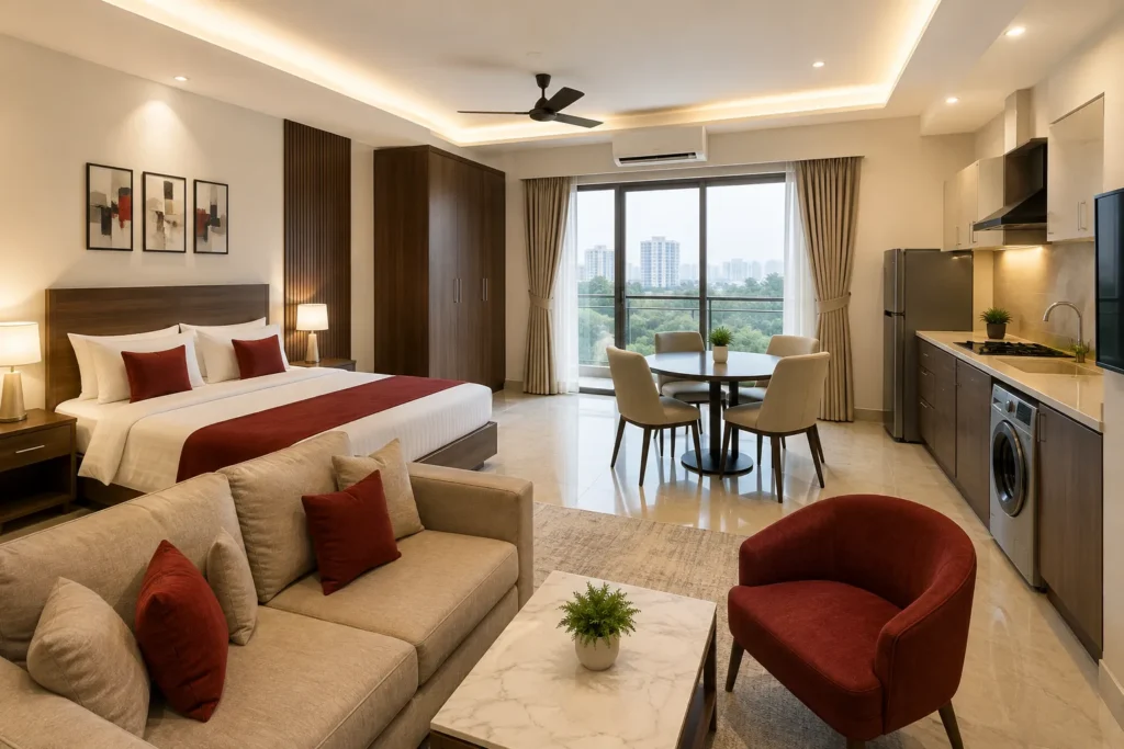 Service Apartments for short and long stays in Delhi