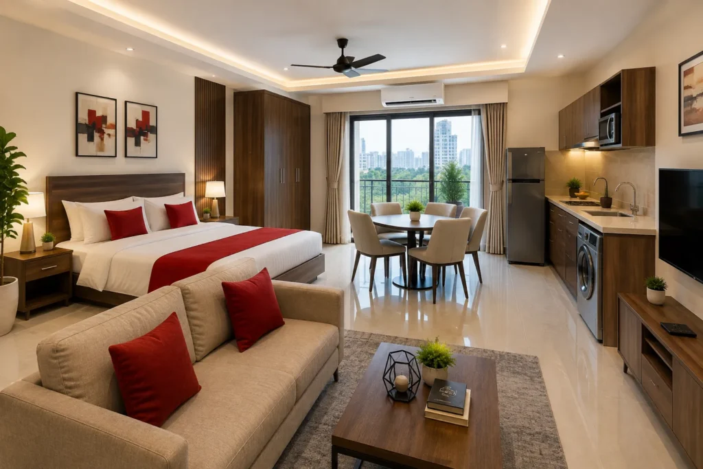 Service apartments in Delhi