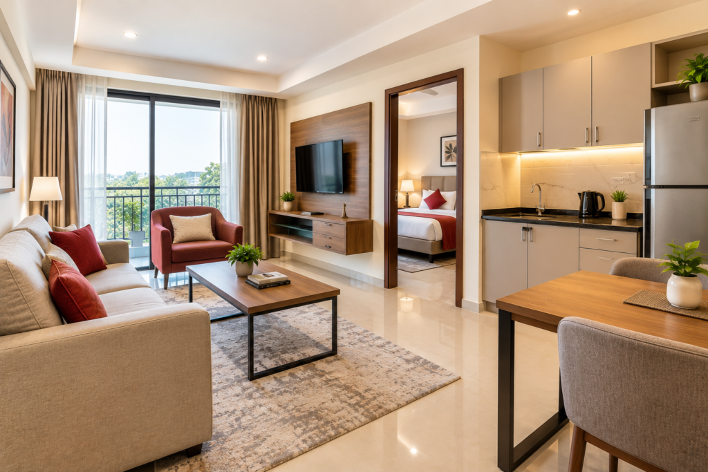 Monthly rental apartments in South Delhi